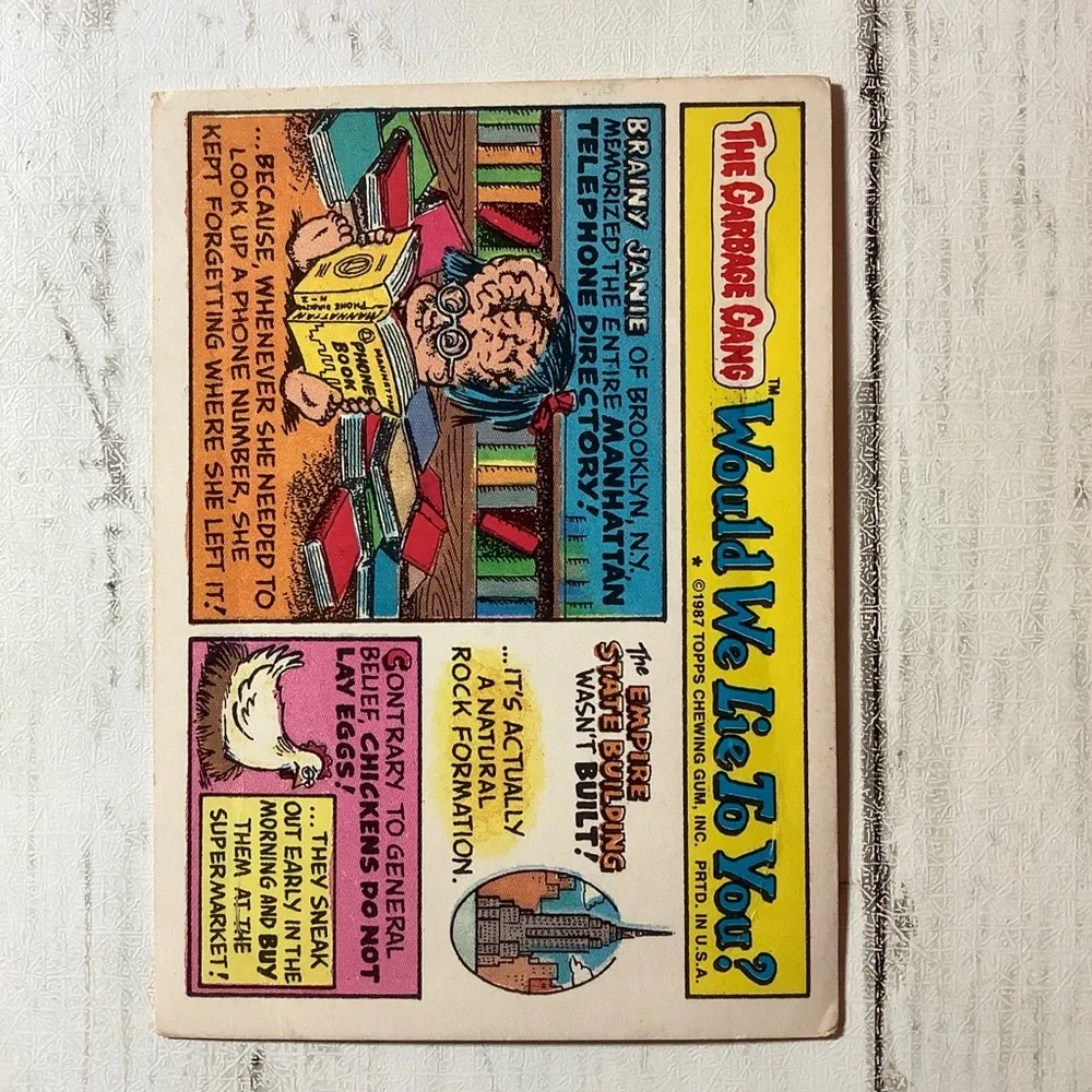 MISTY SUDS TOPPS GARBAGE PAIL KIDS CARD SERIES 9 #350A